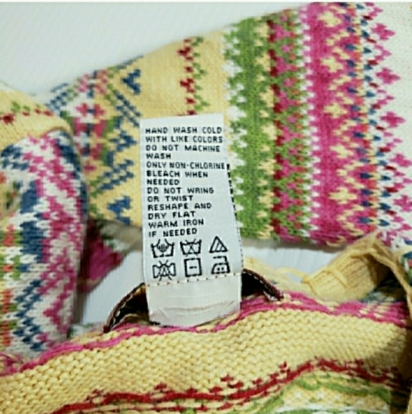 Vintage 80's Fair Isle Cardigan Sweater - Picture 3 of 4